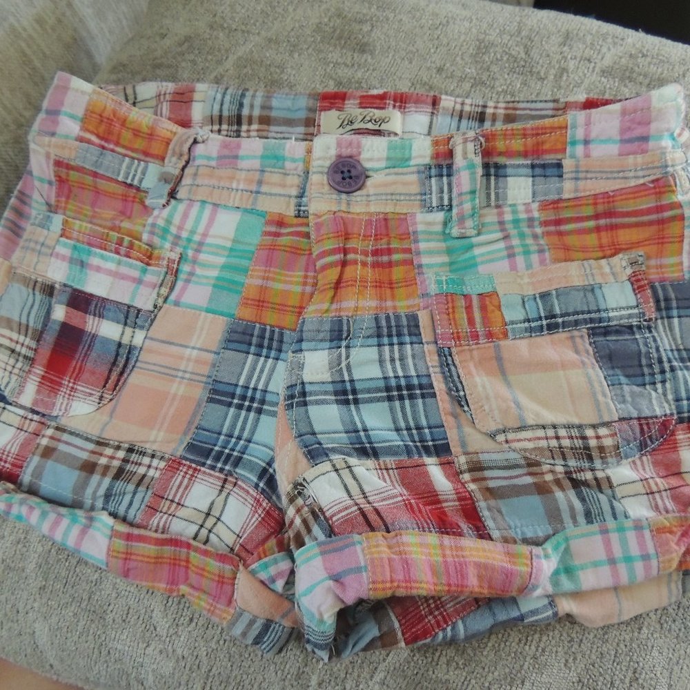 Be Bop plaid shorts size 5